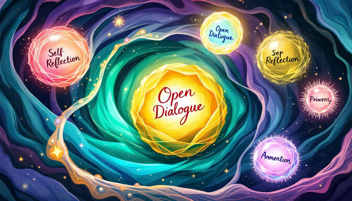 An abstract representation of decoding envy and jealousy tools for emotional mastery in ENM dynamics.