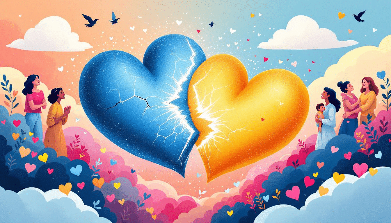 A visual representation of jealousy in relationships, illustrating the contrast between jealousy and compersion.