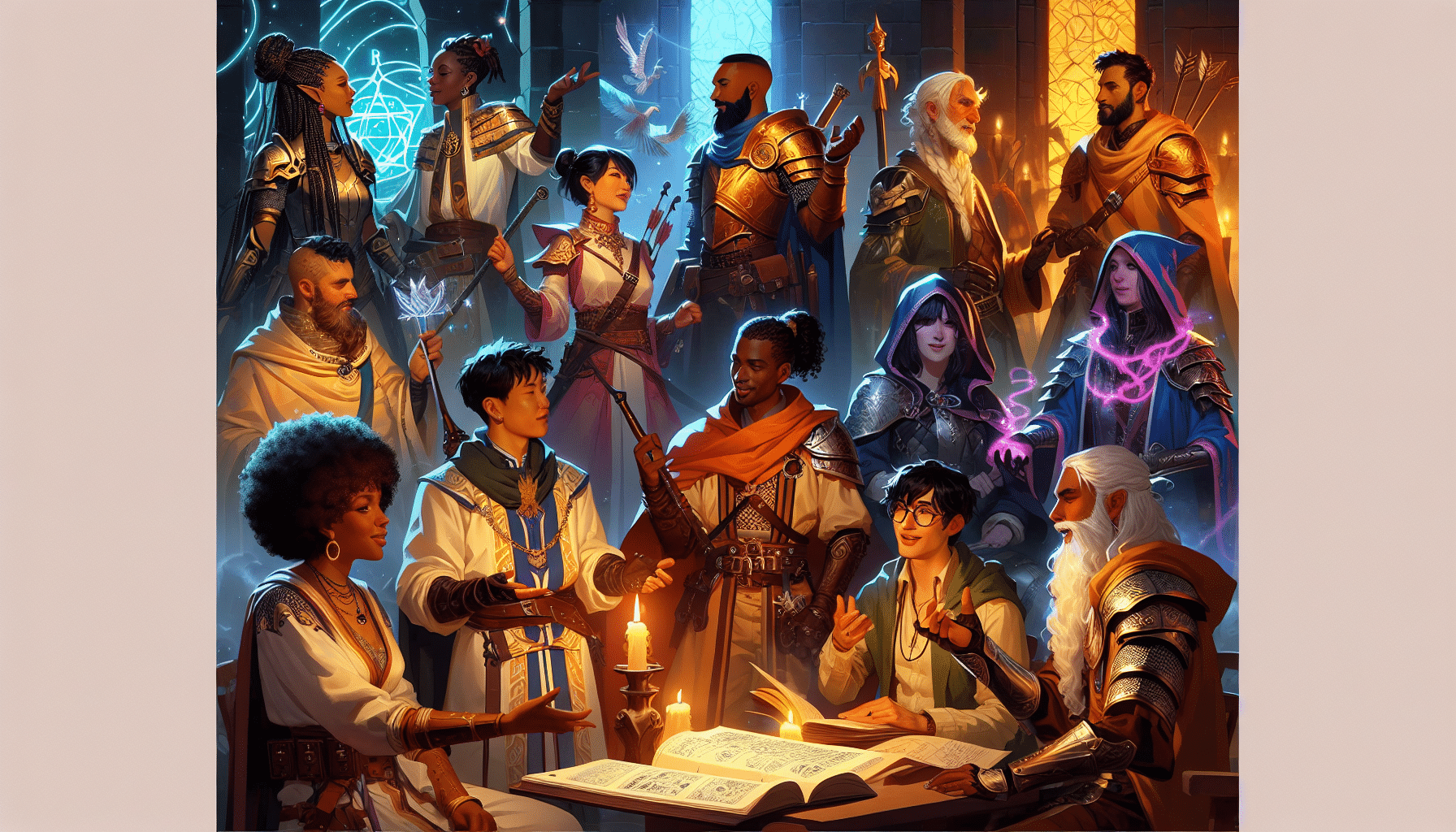 a group of people in clothing