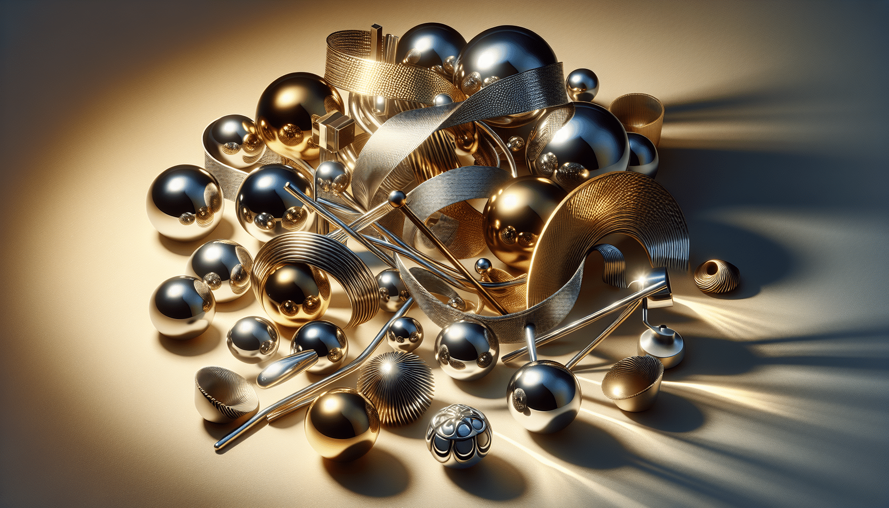 metallic sensory play