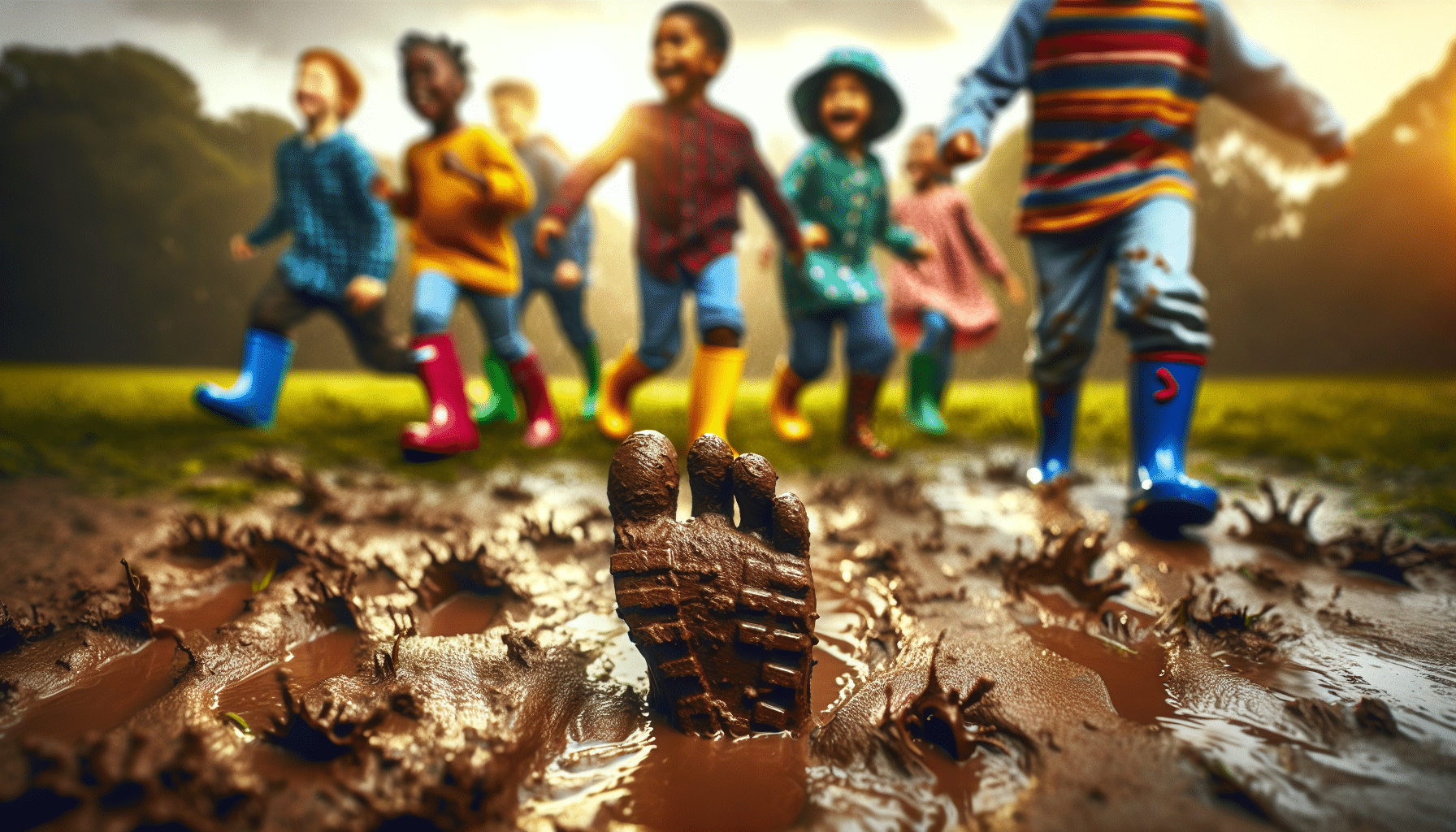 muddy footprint play