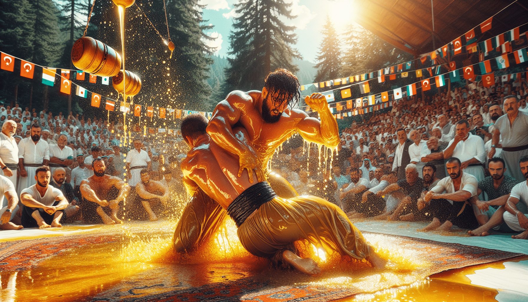 oil wrestling scenarios
