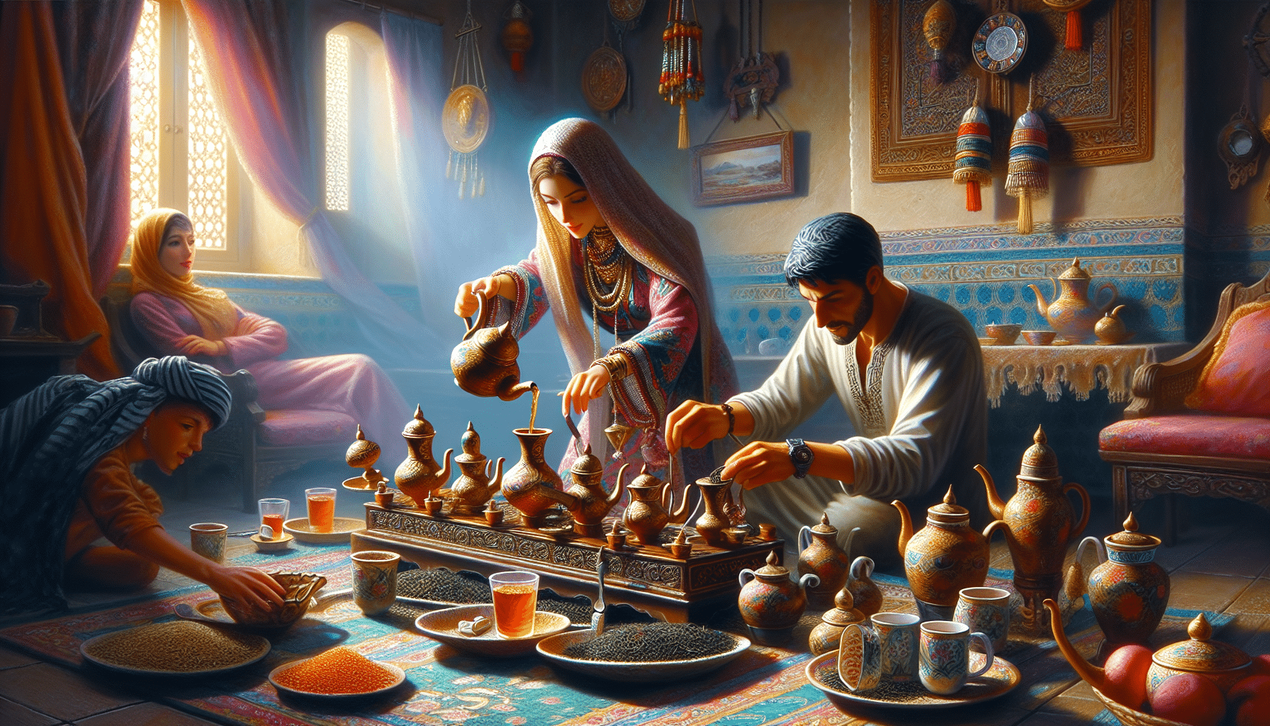 tea pouring ritual play