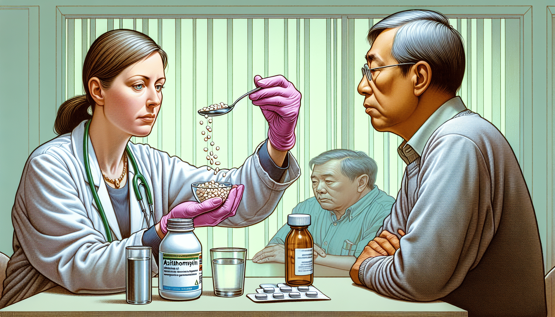 administration antibiotics azithromycin