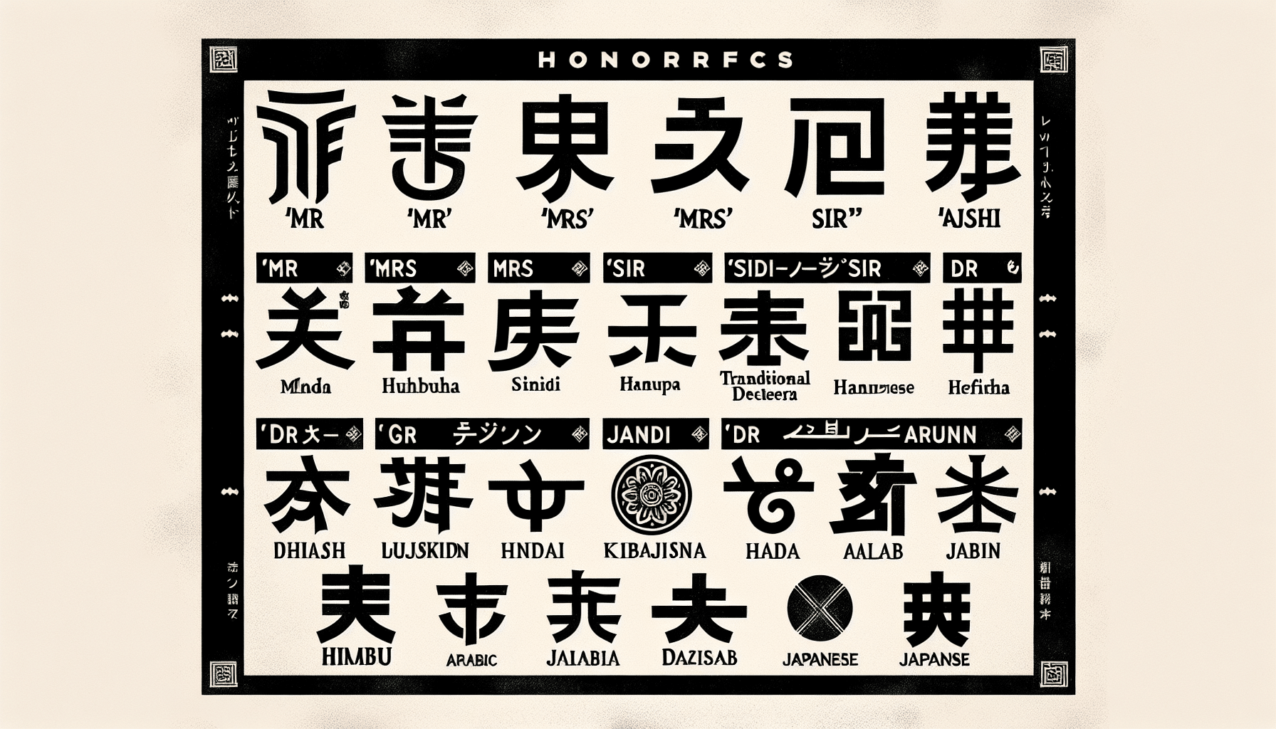 Honorifics