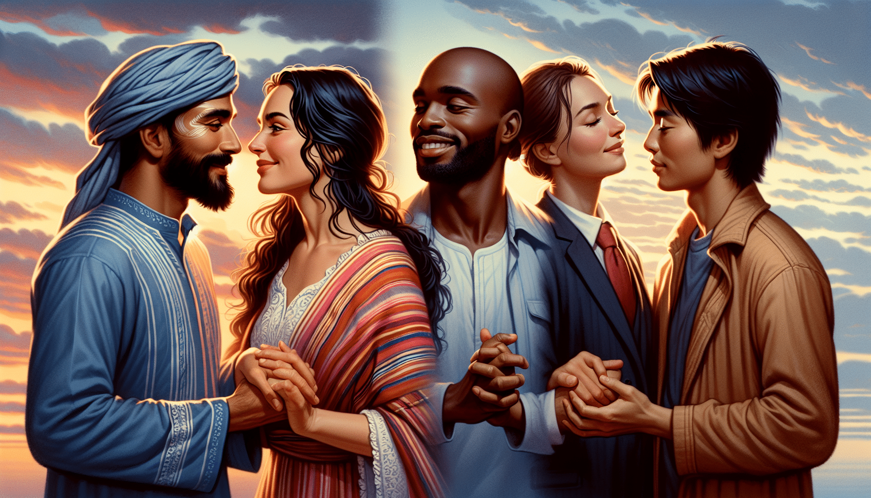 individuals interconnected romantically