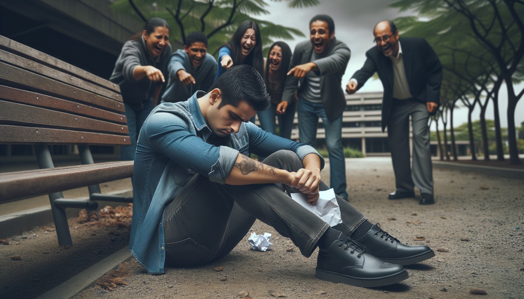 humiliation embarrassment inadequacy