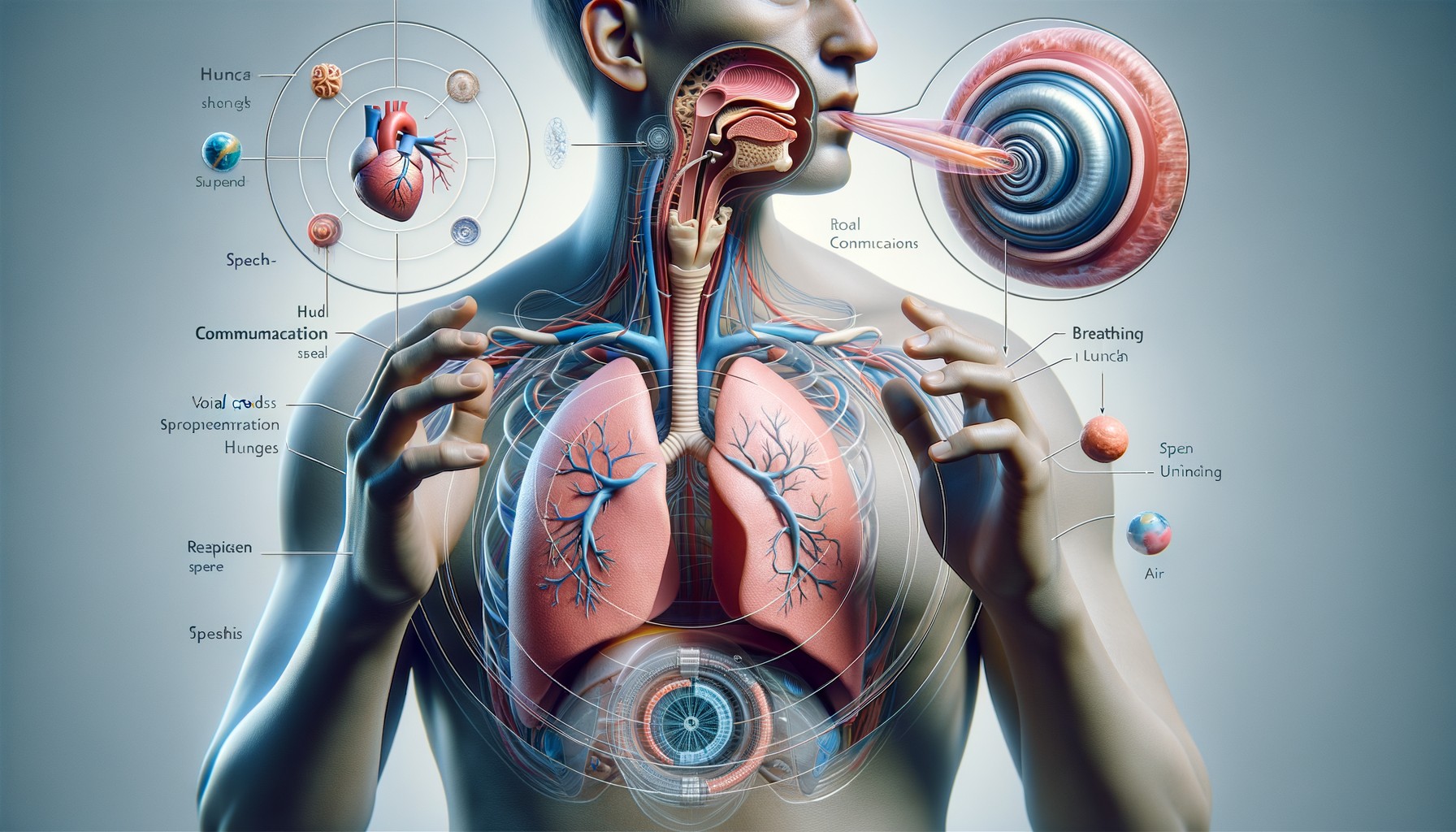 verbally communicating breathing